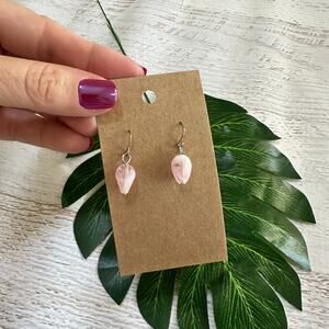 BOGO FREE Transparent pink beaded earrings